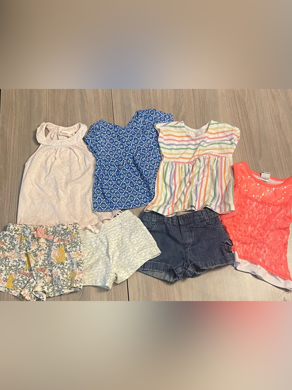 Girls’ 24 Month Mix & Match Summer Outfit Bundle – 7 Pieces